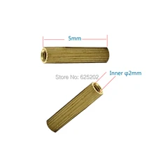 Double-pass 5mm Lengh M2*5Copper Cylinder for CCTV Camera Assembly Using