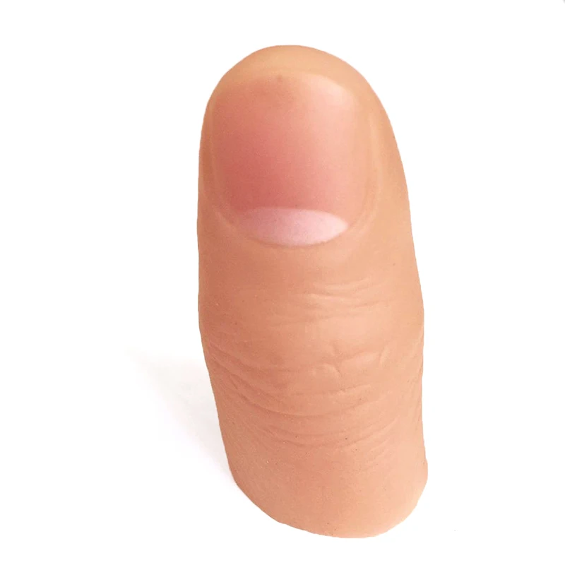

Soft Fake Thumb Tip Finger Fake Magic Trick Close Up Vanish Appearing Finger Trick Props Toy Funny Prank Party Drop Shipping