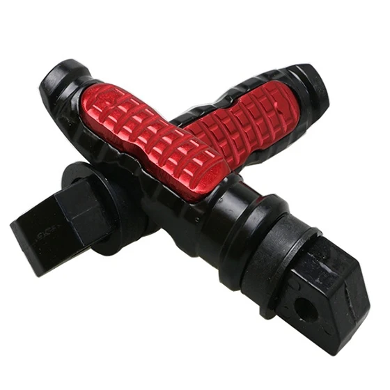 

8mm Universal Motorcycle Passenger Rear Foot Pegs Pedal Red