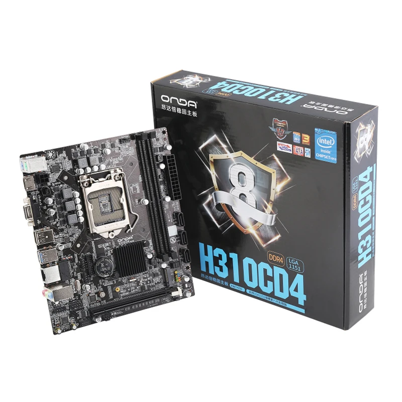 Onda H310CD4 материнская плата LGA 1151 DDR4 память 32 ГБ SATA3.0 M.2 VGA/HDMI PCI Express x16 M ATX 4 ядерный