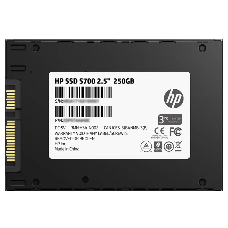  HP SSD S700 25 250GB ssa3 3D NAND unidad interna de estado sólido HDD disco duro HD SSD para portát