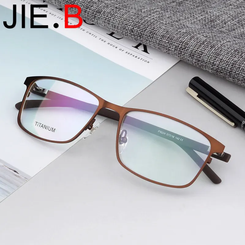 Business titanium full frame glasses new men's glasses frame can be equipped with myopia glasses frame