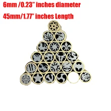 Акционная цена 6 мм ручка ножа мозаика заклепки Мозаика винт гвоздь ручка материал diy нож булавки гайки(без заполнения смолы