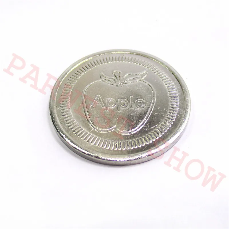 Apple coin 200pcs Game coin token arcade stainless steel Apple Logo token