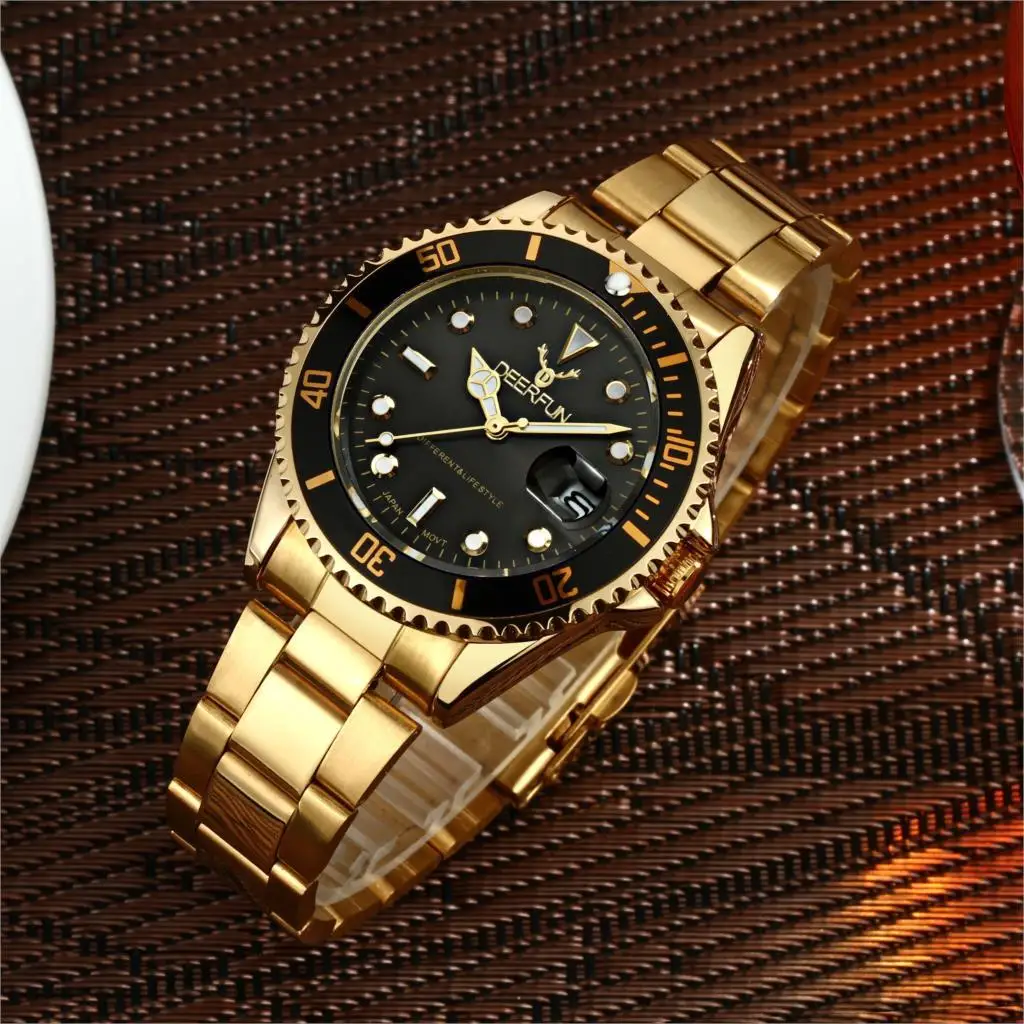 Дропшиппинг Новые Роскошные брендовые 30 цветов кварцевые мужские часы Календарь Водонепроницаемые со стальным ремешком Rolexable часы можно плавать