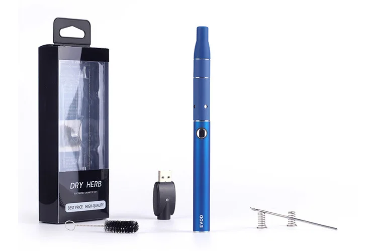 Vente Herbe sèche vaporisateur cigarette Électronique evod 650 mah batterie mini kit il ya sec cire vaporisateur stylo g5 atomiseur kit de démarrage