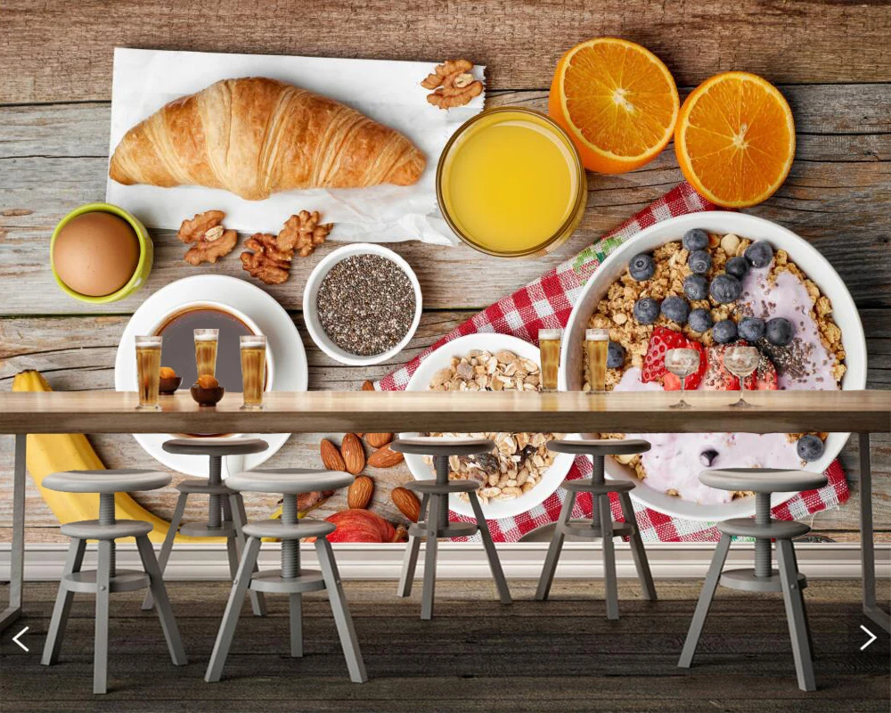 

Coffee bread fruits food wallpaper papel de parede,living room tv sofa wall dining room kitchen reataurant 3d large murals