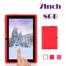 Fiable 7 pulgadas multi-color wifi quad core tablet pc hd 1024*600 google play android 4.4 8 gb