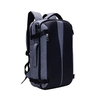 

2019 new business leisure duplex bag men's pure color zipper computer large-capacity travel student bag bookbag women backpack