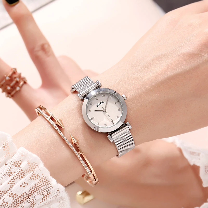 

zivok Fashion Women Watches Bracelet Top Brand Luxury Quartz Lovers Wrist Watch Clock Women Ladies Hour Gift Relogio Feminino