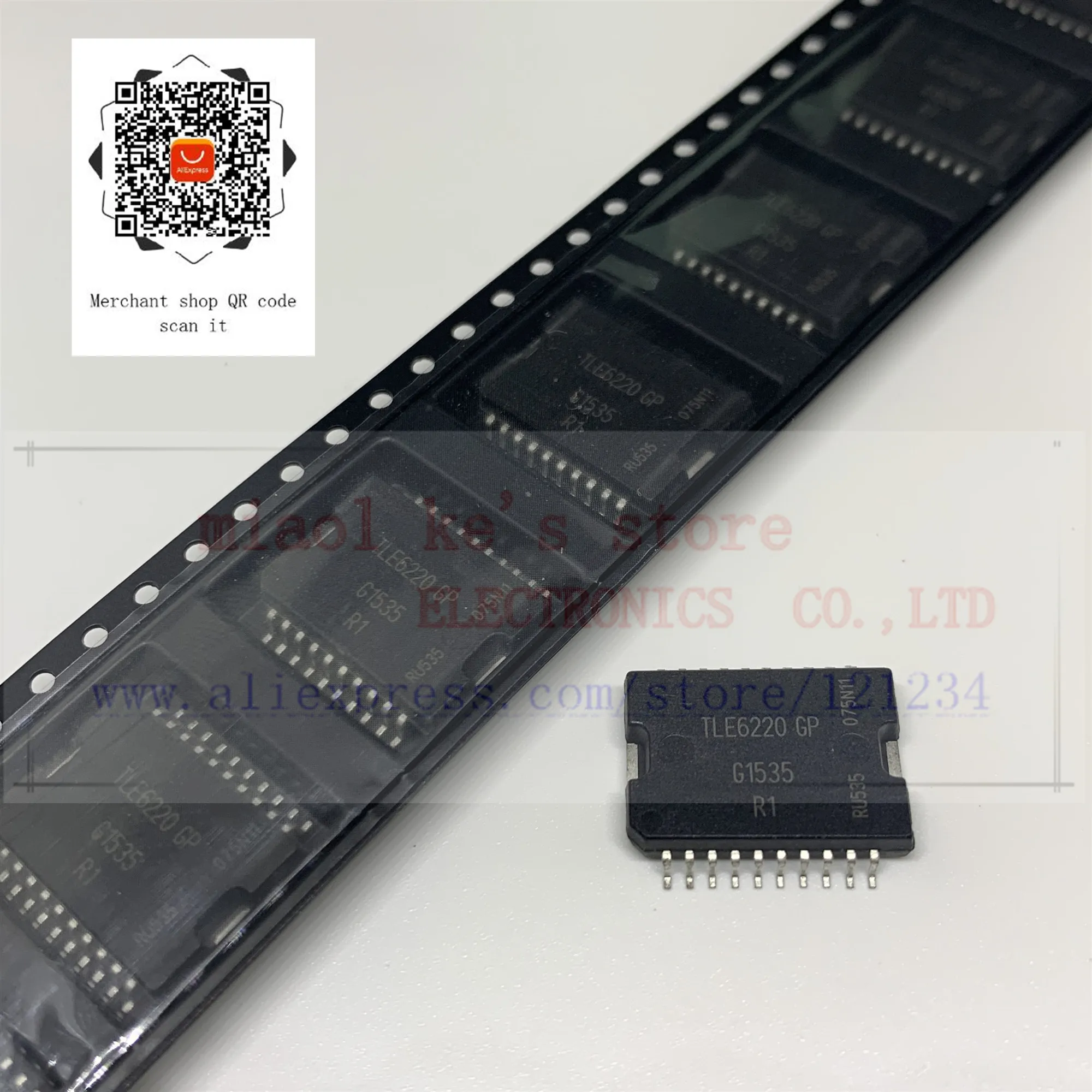 [1 шт. ~ 5 шт.] 100% Новый оригинал: TLE6220GP TLE6220 GP [ N-channel 4 V-5 V 3A 320milliohms]IC SW SMART QUAD LOSIDE DSO-20 |