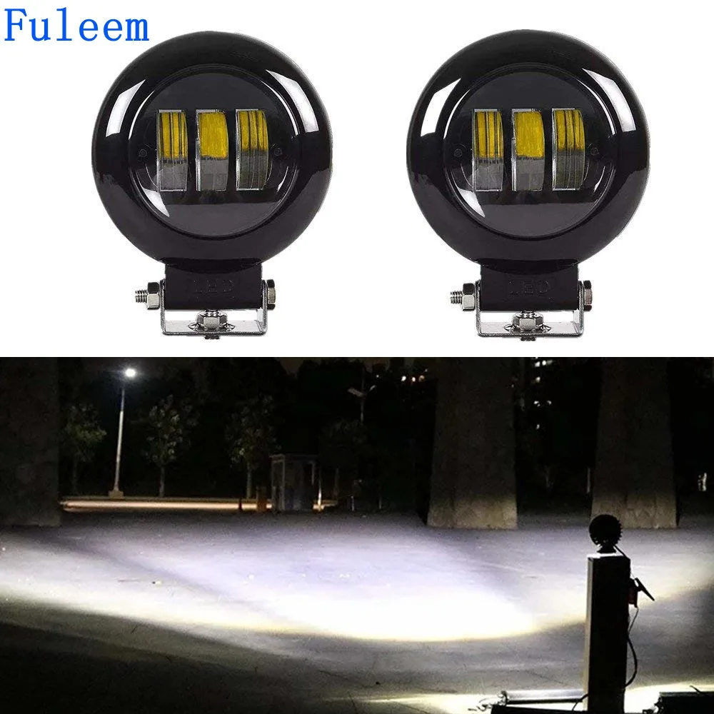 

Fuleem 2PCS 30W LED Light Bar Led Spot Light Work Lights Driving Fog Lights 6500k Waterproof for Off-road Truck Car ATV SUV