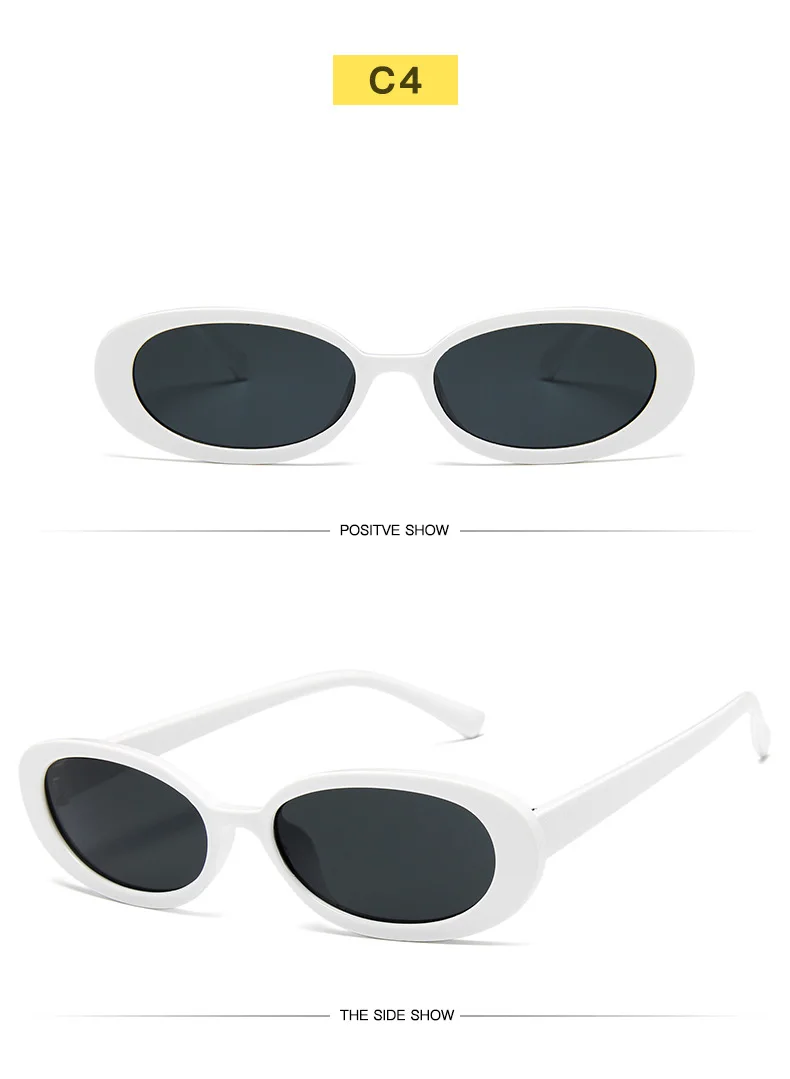 YOOSKE овальные Винтажные Солнцезащитные очки женские роскошные маленькие рамки брендовые дизайнерские солнцезащитные очки женские черные очки красные очки Оттенки UV400