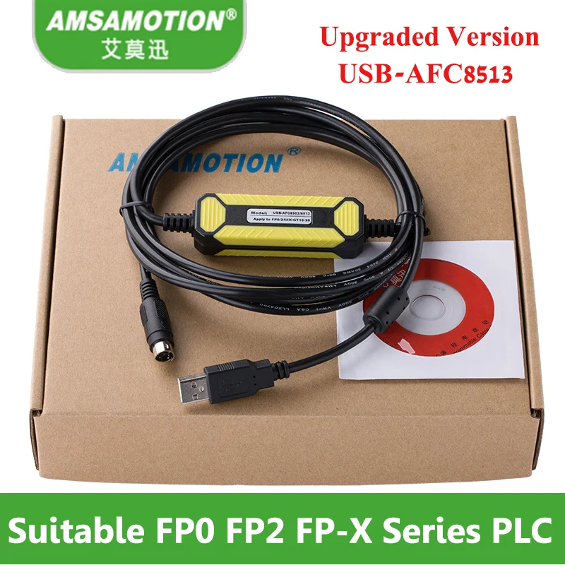 Cabo de Programação Versão Atualizada Cabo Compatível Panasonic Fp0 Fp2 Fp-x Série Plc Usb-afc8503 Usb Afc8513 Usb-afc8513 Mod. 303256