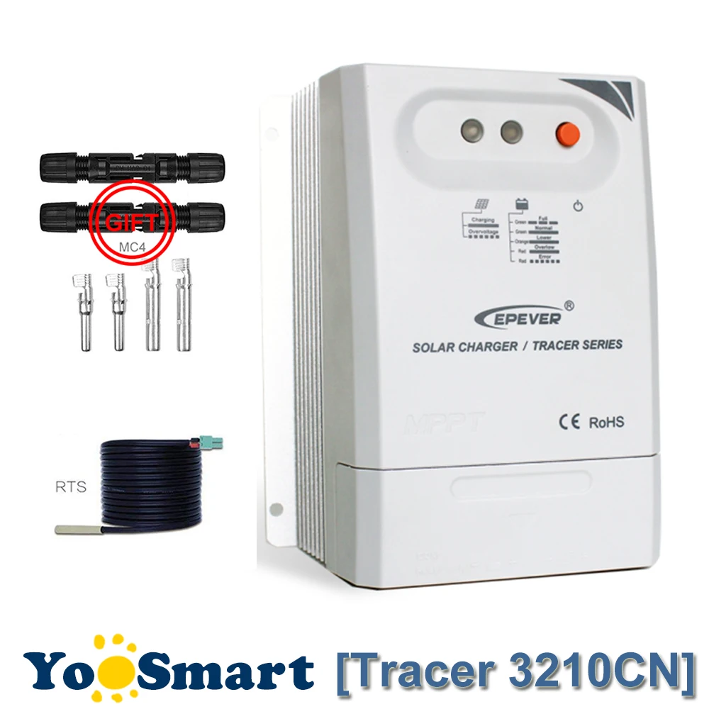 

EPEVER 12V 24V MPPT 30A Solar Controller Original Dry Contact Design Solar Regulator with Real-time Energy Statistics Function