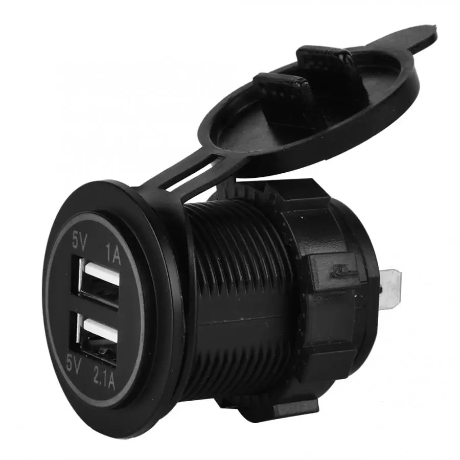 USB зарядное устройство розетка мощность водонепроницаемый DualOutlet 3.1A с Светодиодный индикатор для автомобиля лодка мобильный usb-разъем для автомобиля Аксессуары automovil