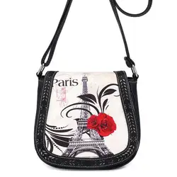 Дамы кроссбоди Курьерские сумки Для женщин Печать Кожа Сумка Высокое качество искусственная кожа бренд Дизайн Sac основной Femme # Y
