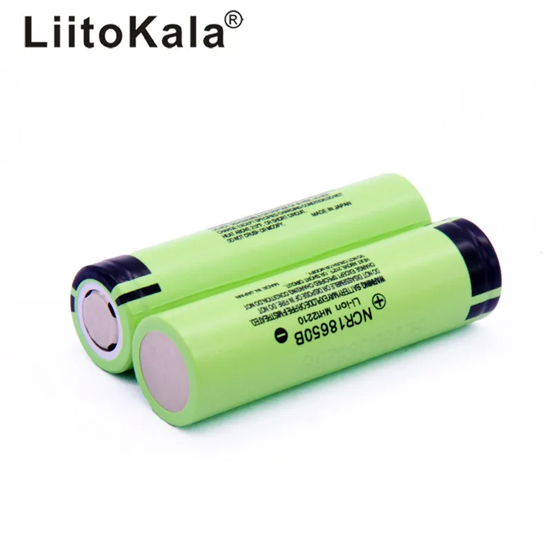 

2019 2pcs LiitoKala new original NCR18650B 34B 3.7V 18650 3400mAh rechargeable lithium battery for flashlight battery