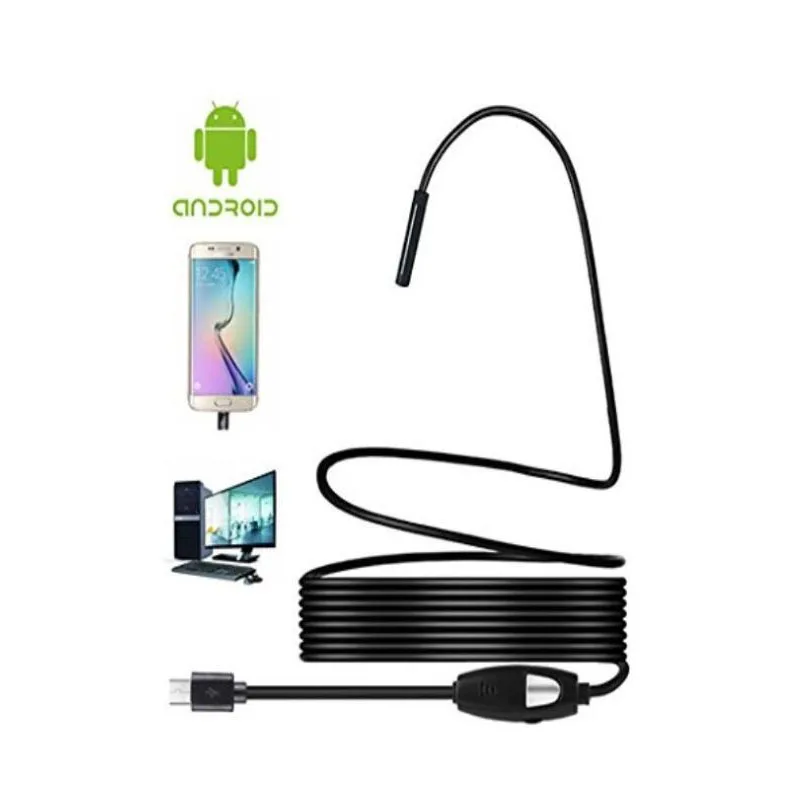

5 m USB Endoscope 5.5mm HD Industrial Inspection Hard Cable Endoscope Compatible With OTG Android Mobile Phone