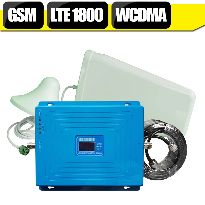 NEW 2G 3G 4G 70dB Cellular Signal Booster GSM 900 DCS 1800mhz WCDMA