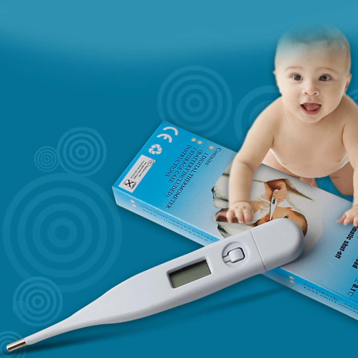 

Baby Care Infrared LCD Electronic Digital Thermometer Waterproof Temperature Measurement Gauge Health Termometro Termometro