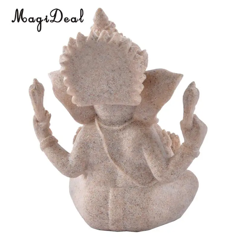 Vintage Art Home Decorative Sand Stone Hand Carved Elephant Sculpture Figurine Feng Shui Decors