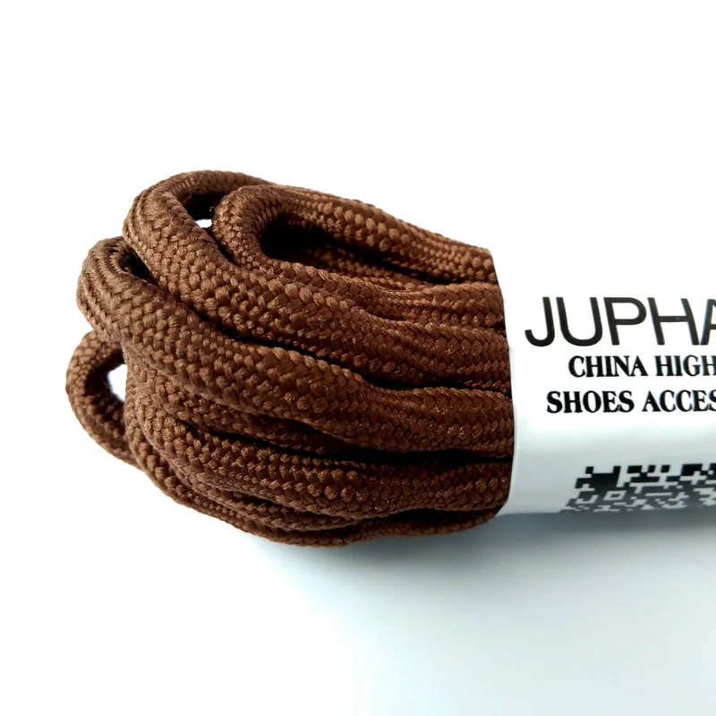 JUP1-12 Pair Dark Brown Sports Unisex Sneaker Martin Hiking Walking Rope Replacement Shoe Laces Round Shoelaces Basketball Boots