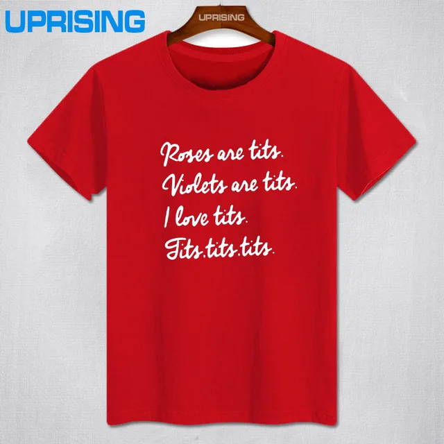 Ongebruikt Grappig Borst Gedicht Tekst t shirt T shirt Tee Gift Aanwezig VY-33