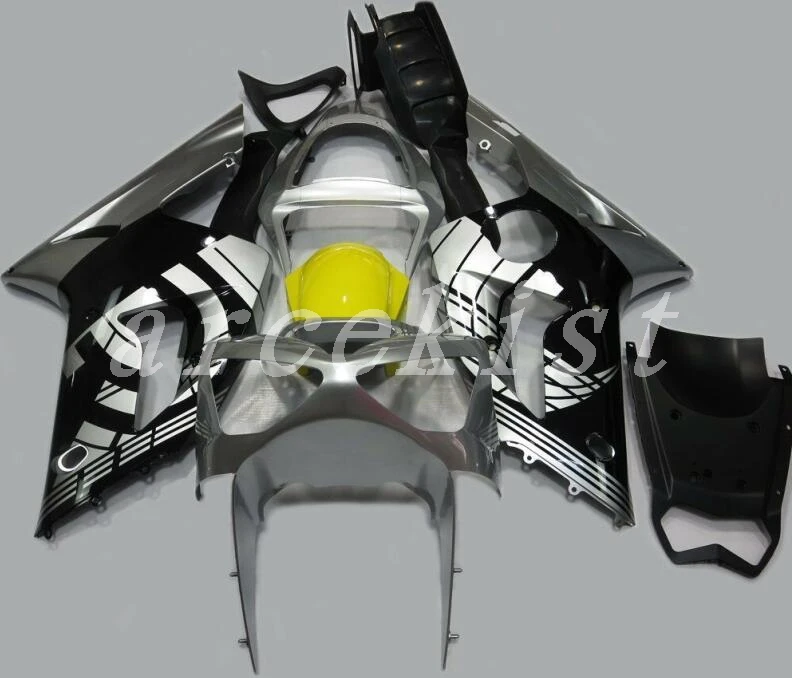 3 Подарки литья под давлением Abs Обтекатели комплект подходит для kawasaki Ninja ZX6R 636 2003 2004 03 04 6R Кузов Набор изготовленный на заказ; Цвет черный, серебристый