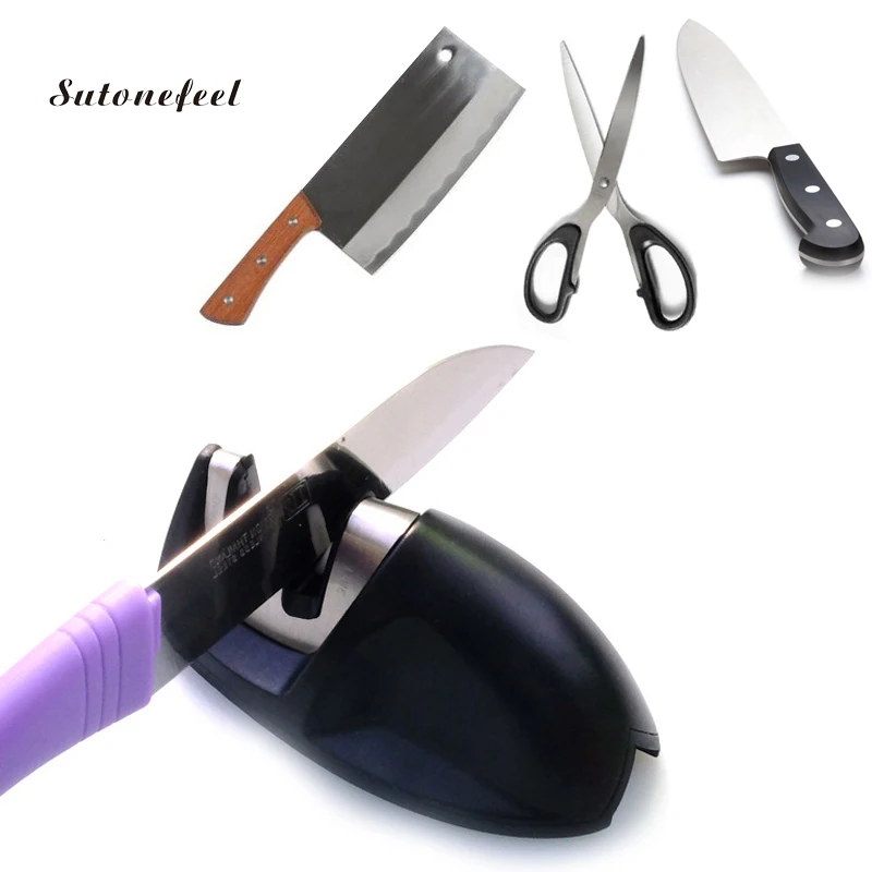 

Mini Knife Sharpener Grindstone Blade Sharpening Machine Kitchen Grinder Knives Whetstone Diamond Ceramic Sharpener Stone