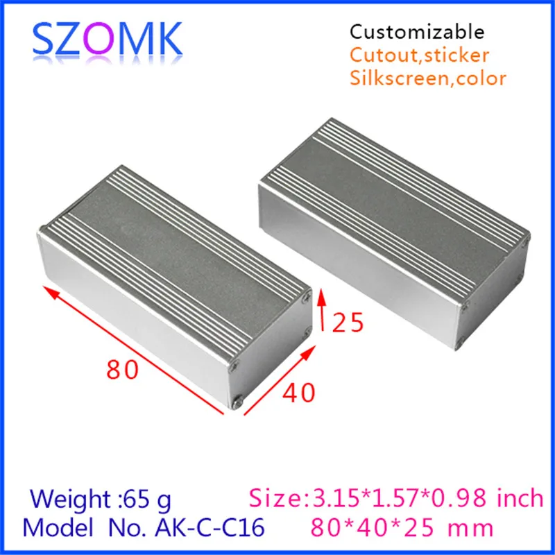 10 шт. алюминиевый корпус для усилителя 25 х40х80 мм|box plate|box truck boxesbox personal |