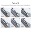 6pcs calligraphy Parallel Pen Set 0.7mm 1.1mm 1.5mm 1.9mm 2.5mm 2.9mm writing Pen for Gothic Letter caligraphy Pens Stationery ► Photo 2/6