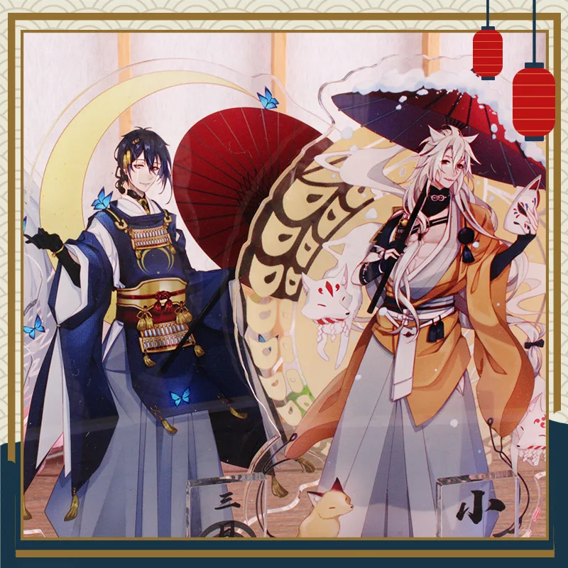 Touken Ranbu Online акриловый брелок Kogitsunemaru Tsurumaru Kuninaga Mikazuki Munechika футболка с забавным мультипликационным принтом «llaveros porte ключах подарок