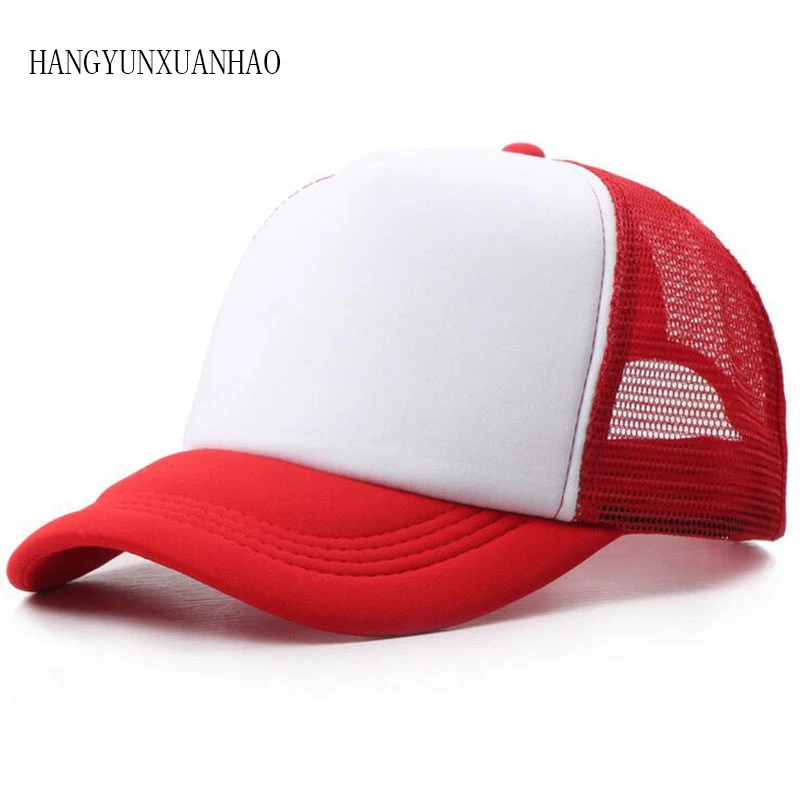 11 Color Cheap Mens Plain Trucker Hats For Spring Summer Womens Blank Mesh Snapback Caps Men Foam Net Snap Back Cap Men S Baseball Caps Aliexpress