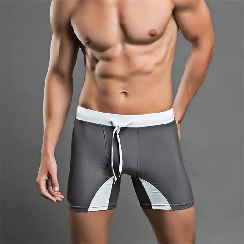 

Men Swimming Short Trunks Male Elestic Swimwear nylon Wave Quick Drying Swimsuit Low Rise Printing quick-dry Underwear Boxer