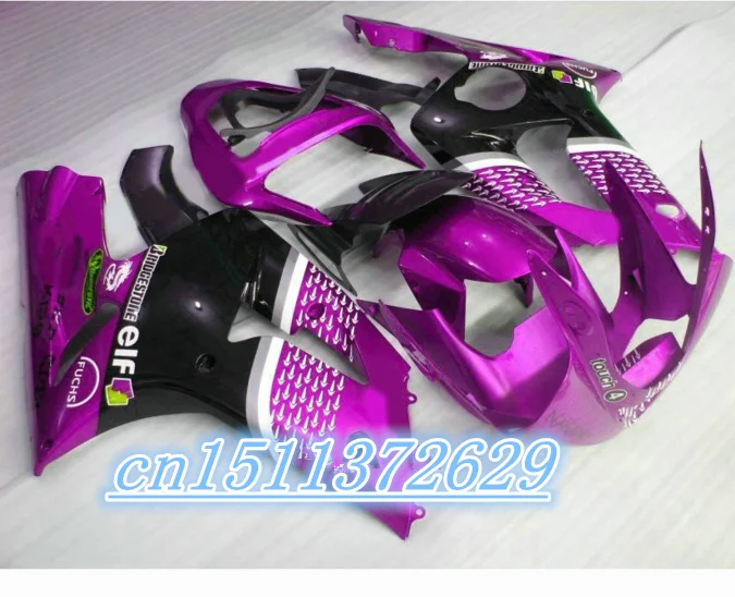 

Bo Purple black For KAWASAKI 03 04 NINJA ZX-6R ZX636 ZX-636 ZX6R 2003 2004 ZX 6R Purple 636 03 04 body Fairings