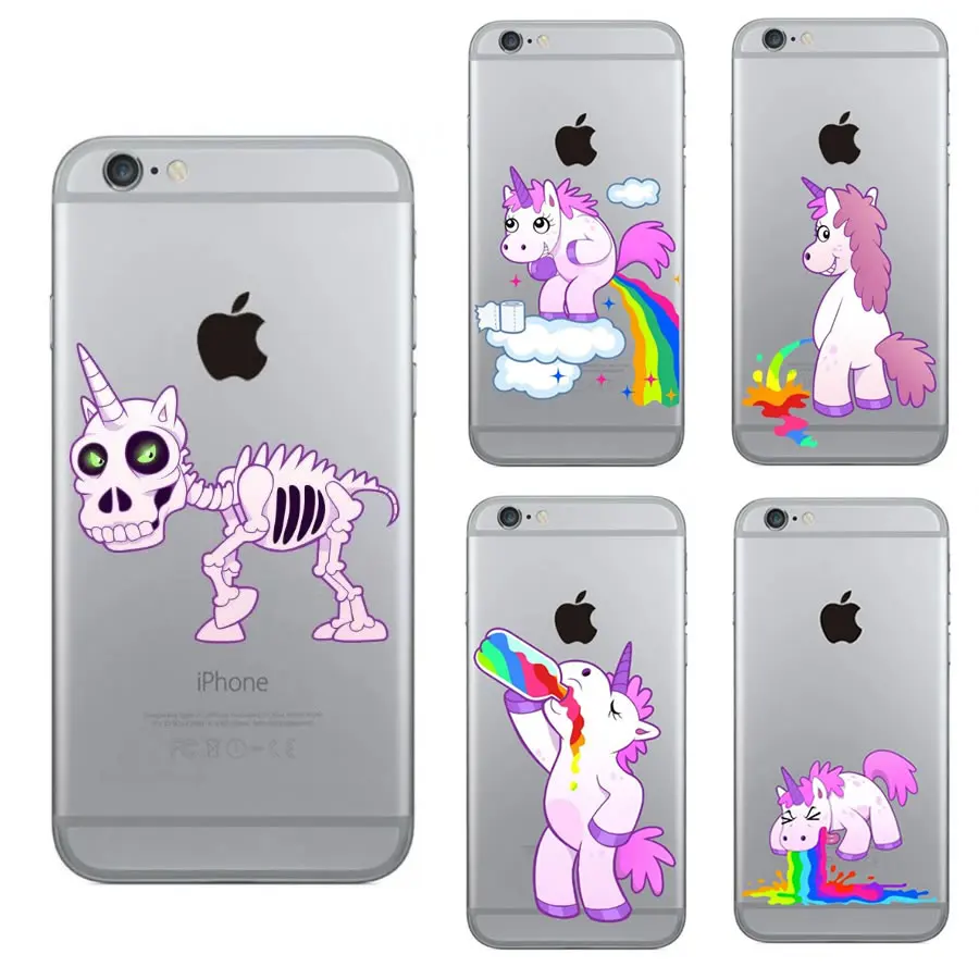 

Phone Case for iPhone 5 5s se 6 6s 7 8 Plus Case Silicon Unicorn Soft TPU Cover Fundas for iPhone X XR XS Max