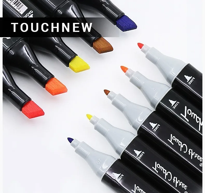 

New 168 Colors Multicolor Oily Marker Pen Double-headed Nib Student school Horticultural Landscape Design