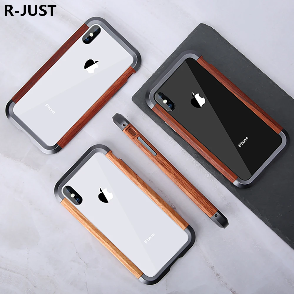 Для iPhone XS Max бампер чехол Роскошный тонкий из натурального дерева жесткий