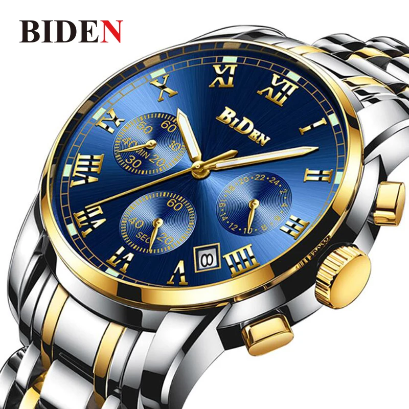 

Mens Watches Top Luxury Brand Steel Analog Man's Quartz Watch Creative Male Watch Display Date Chronograph Waterproof Clock Xfcs