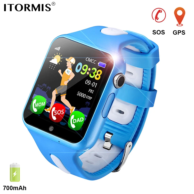 ITORMIS детские GPS Отслеживающие Смарт часы умные телефон для детей местоположение