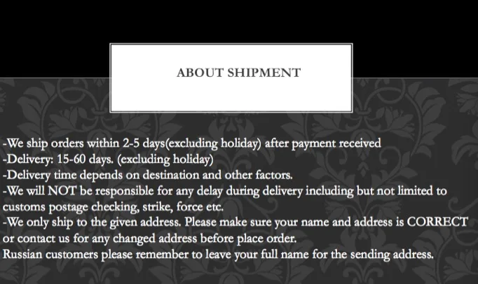 shipment