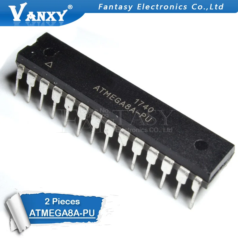 

2PCS ATMEGA8A-PU DIP ATMEL ATMEGA8A ATMEGA8-PU DIP20 Programmable Flash