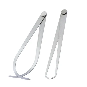 

2 Pcs Calipers 150-450mm Metal Firm Joint Inside And Outside Calipers Sculpture Carving Measurement Tool
