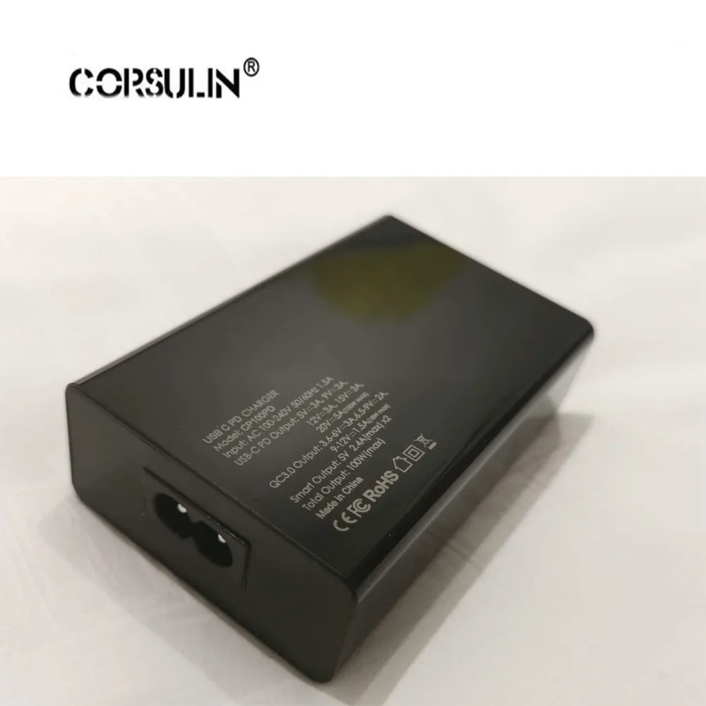 Максимальная доставка 100 Вт зарядное устройство PD для Samsung и Xiaomi 60 4 порта с QC3.0 USB