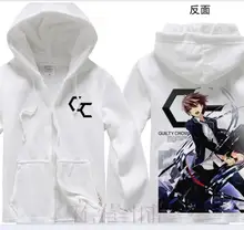 2016 anime Guilty Crown Ouma Shuu Traje Sudaderas Con Capucha Cosplay ropa niñas blanco Ocio Con Capucha Escudo Envío Gratuito