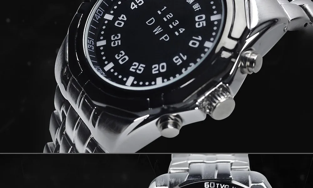 2017 Лидер продаж бренд ТВГ Для мужчин смотреть сплава на случай сплава Наручные часы Водонепроницаемый свет уникальный Дисплей наручные