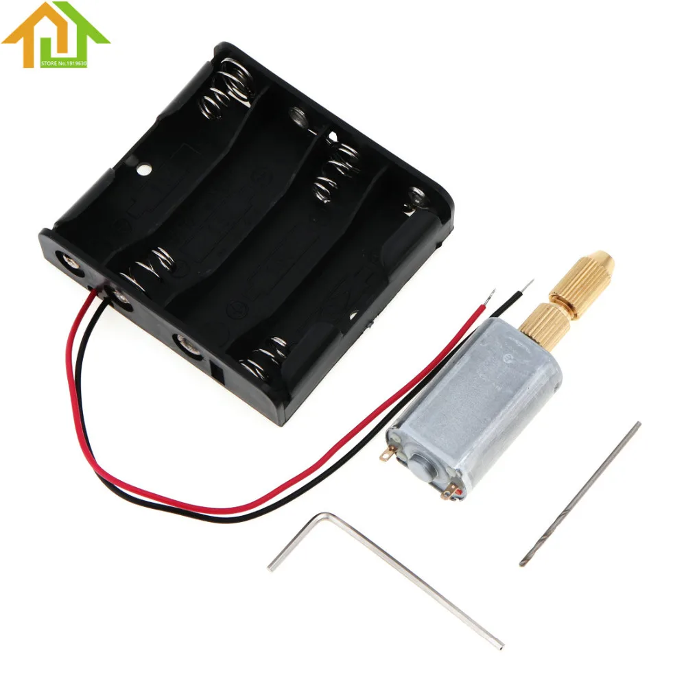 6V DC PCB 1.3mm Twist Drill Bit for Plastic Wood Hole Tools Mini