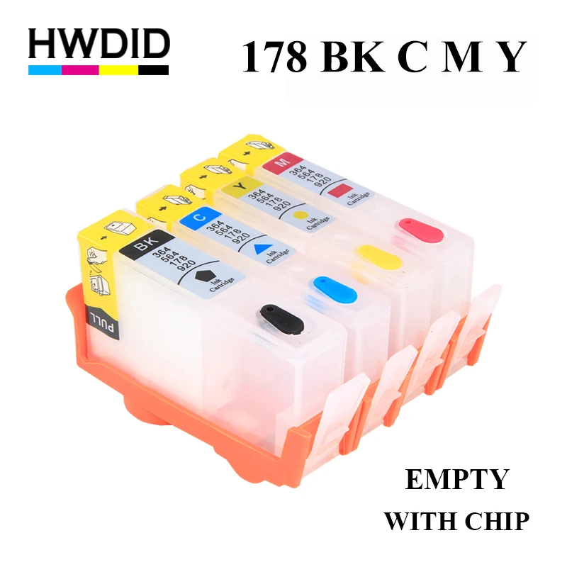 HWDID 178 Refillable Ink Cartridge Replacement For HP 178 for Photosmart C5380 C5383 C6380 C6383 D5460 D5463 C309a C309c C310c HWDID 178 Refillable Ink Cartridge Replacement For HP 178 for Photosmart C5380 C5383 C6380 C6383 D5460 D5463 C309a C309c C310c