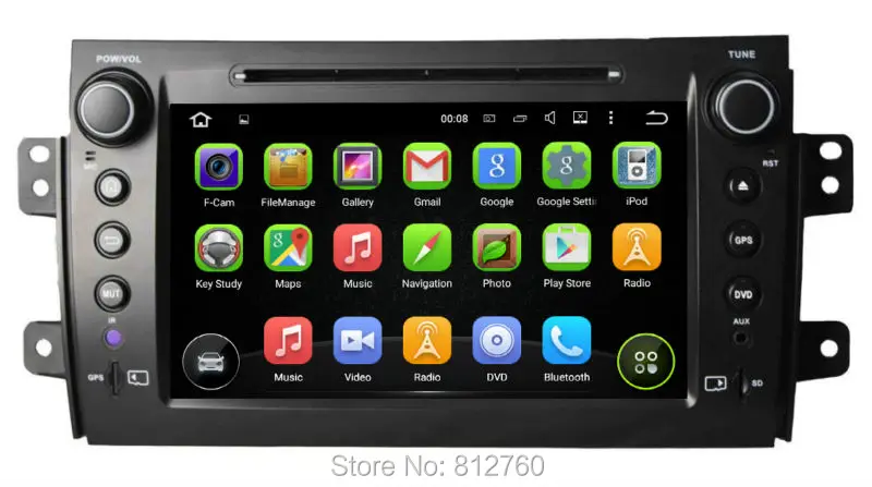 Top ROM 16G Quad Core 1024*600 Android 5.1.1 Fit for SUZUKI SX4 2006 2007 2008 2009 2010 2011 2012 Car DVD Player GPS Radio WIFI 4G 3